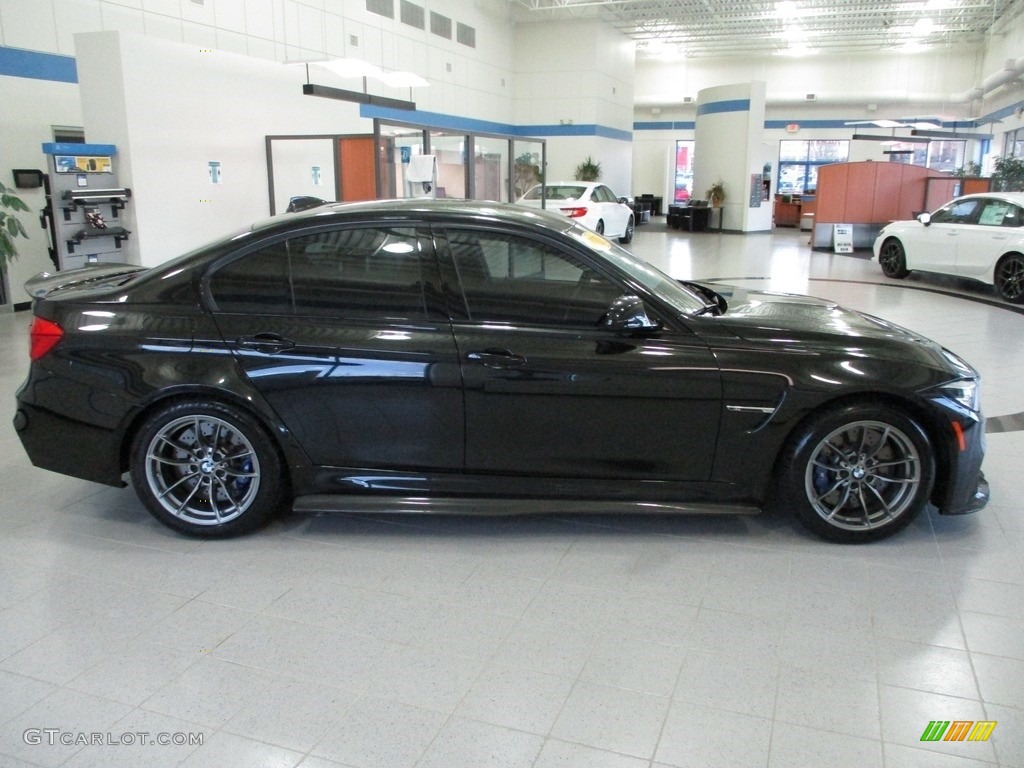 2018 M3 Sedan - Black Sapphire Metallic / Sakhir Orange/Black photo #4