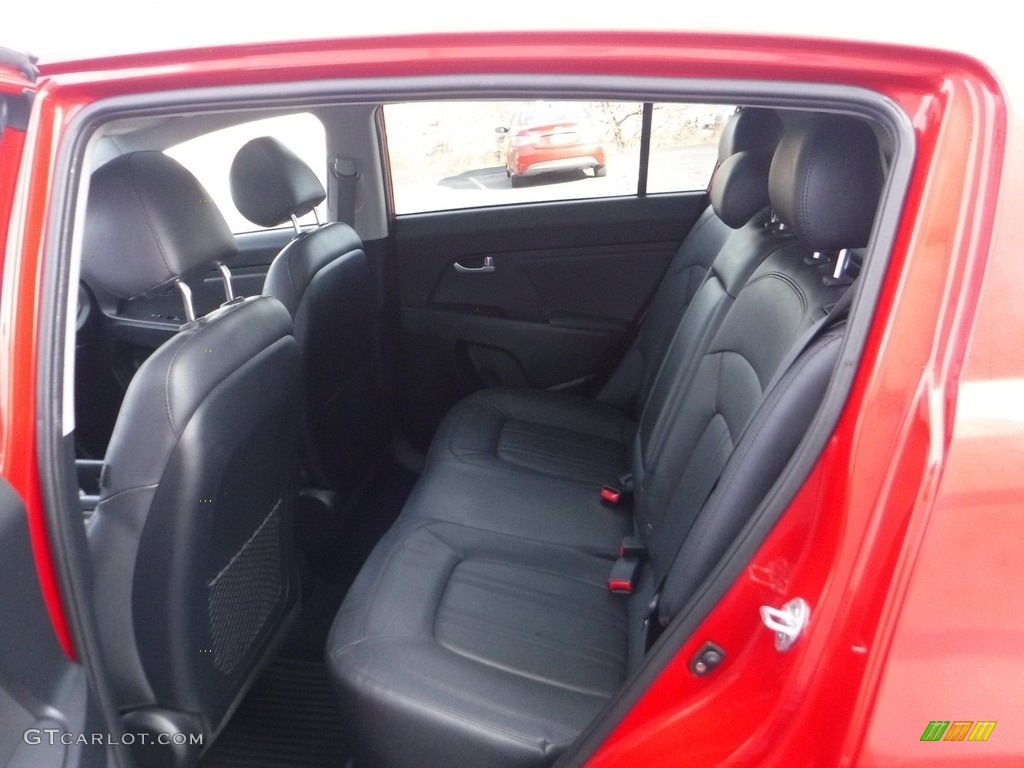 2012 Sportage EX - Signal Red / Black photo #25