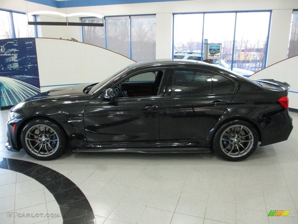 2018 M3 Sedan - Black Sapphire Metallic / Sakhir Orange/Black photo #10