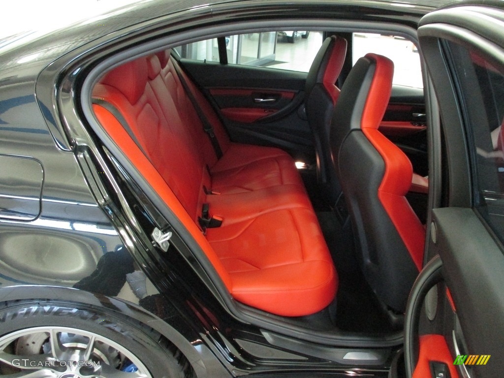 2018 M3 Sedan - Black Sapphire Metallic / Sakhir Orange/Black photo #23