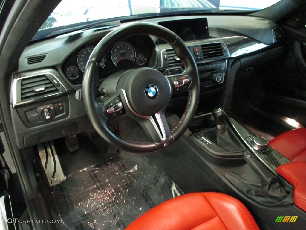 2018 M3 Sedan - Black Sapphire Metallic / Sakhir Orange/Black photo #31