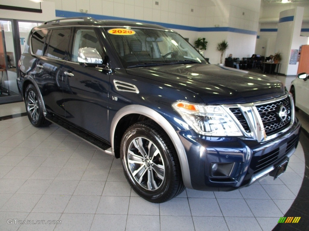 Hermosa Blue Pearl 2020 Nissan Armada SL 4x4 Exterior Photo #143446959