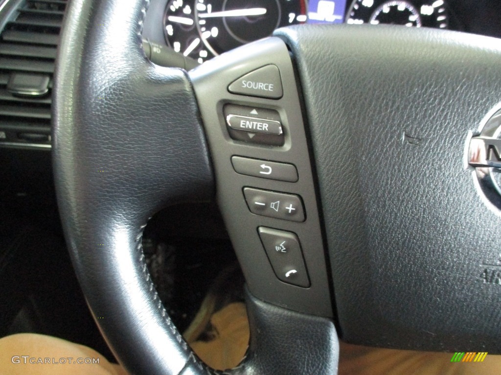 2020 Nissan Armada SL 4x4 Black Steering Wheel Photo #143447781