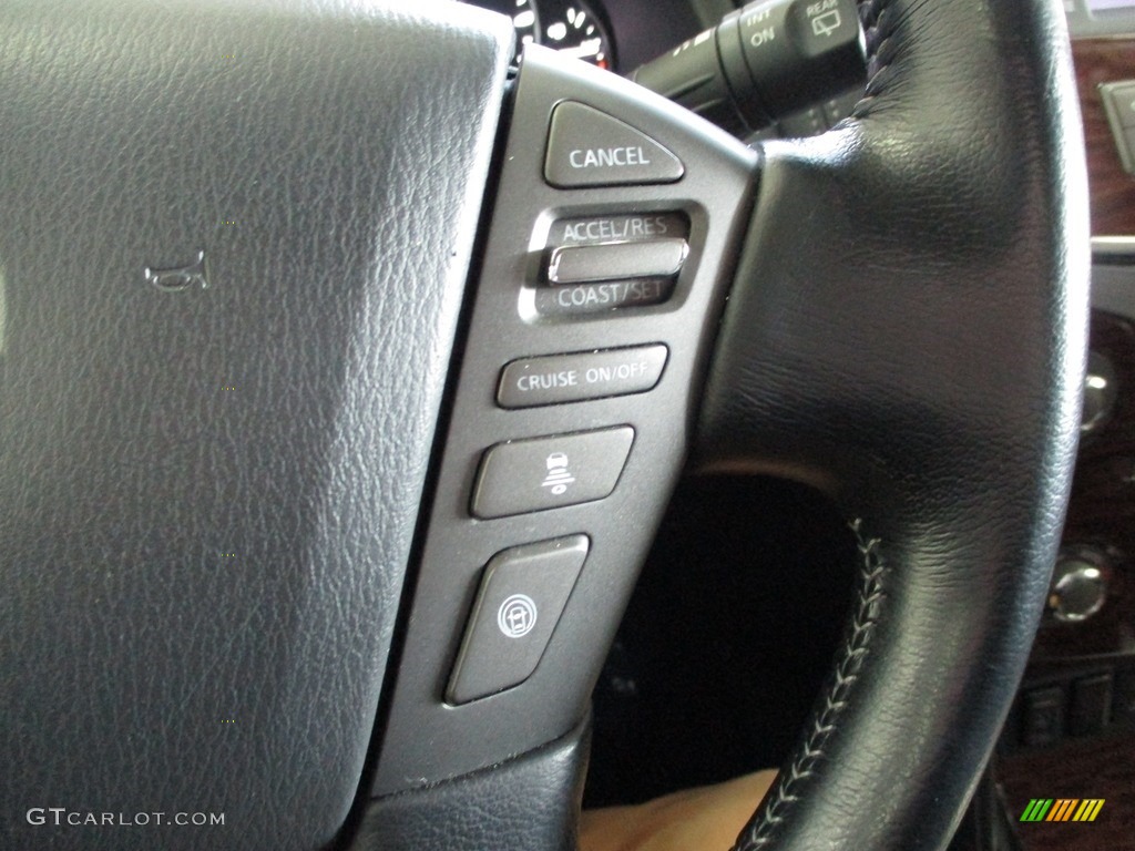 2020 Nissan Armada SL 4x4 Black Steering Wheel Photo #143447803