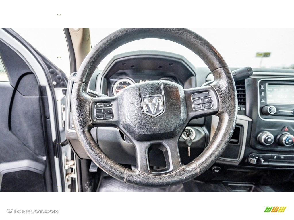 2015 Ram 2500 Tradesman Regular Cab 4x4 Black/Diesel Gray Steering Wheel Photo #143449374