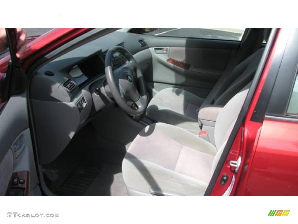 2007 Corolla LE - Impulse Red Pearl / Beige photo #9