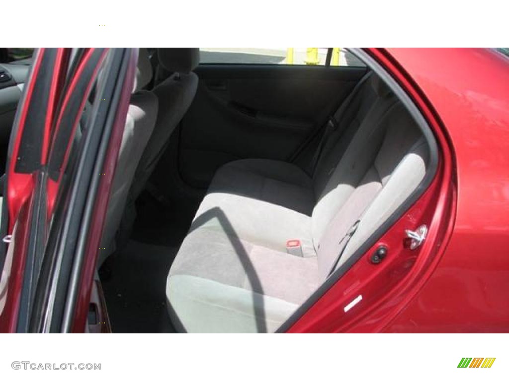 2007 Corolla LE - Impulse Red Pearl / Beige photo #10