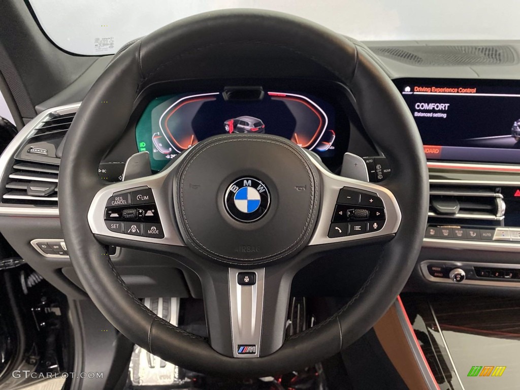 2019 BMW X5 xDrive50i Cognac Steering Wheel Photo #143452806