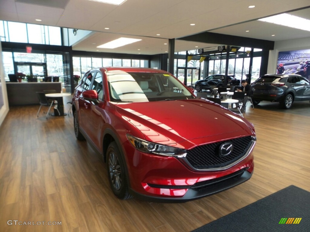 2021 CX-5 Touring AWD - Soul Red Crystal Metallic / Parchment photo #1