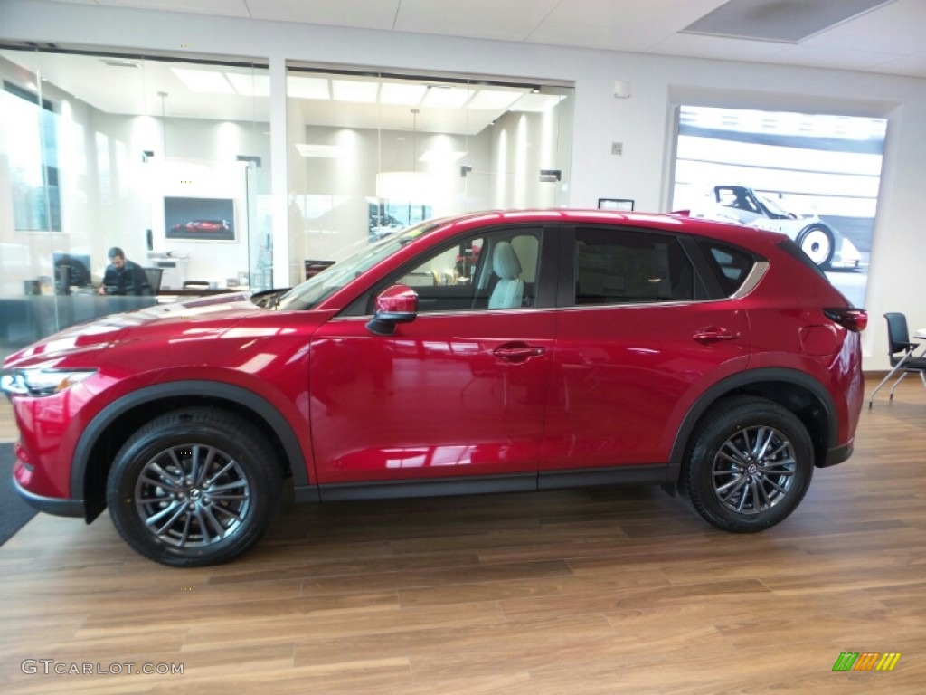 2021 CX-5 Touring AWD - Soul Red Crystal Metallic / Parchment photo #6