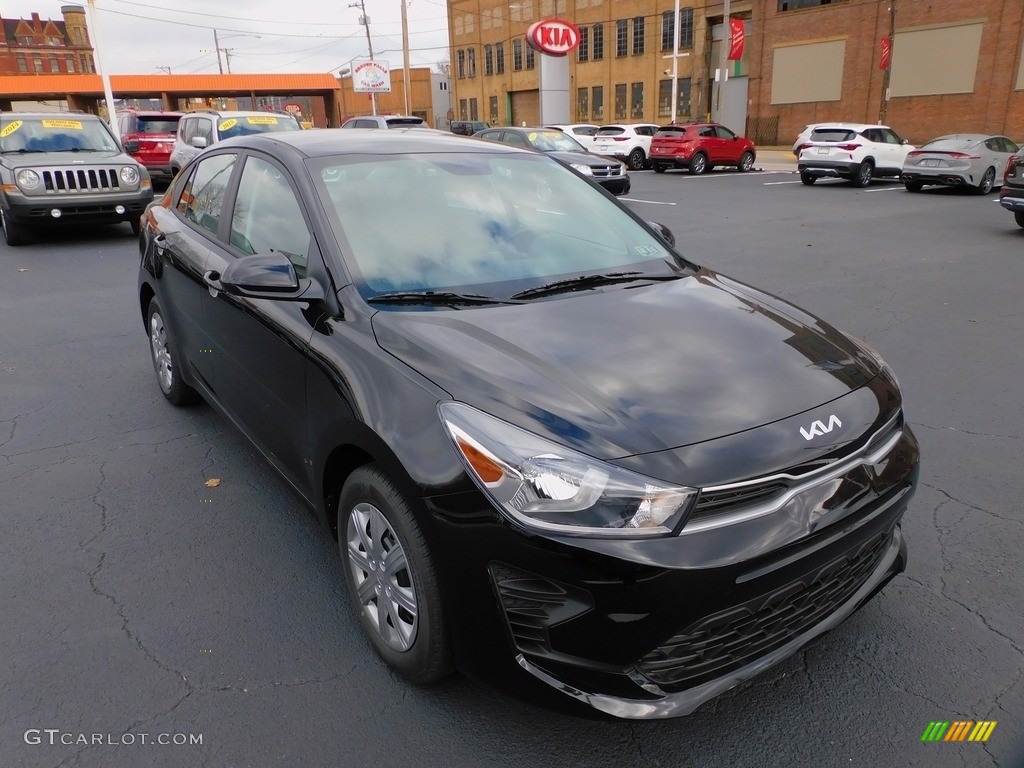 Aurora Black 2022 Kia Rio LX Exterior Photo #143453535