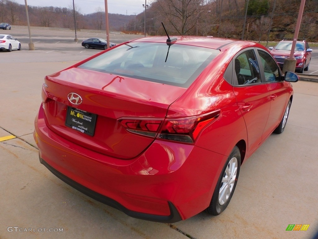 2022 Accent SEL - Pomegranate Red / Beige photo #2