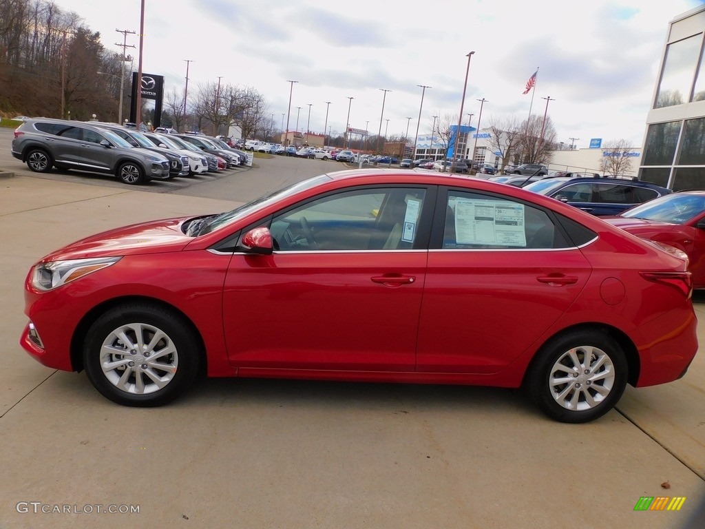 2022 Accent SEL - Pomegranate Red / Beige photo #6