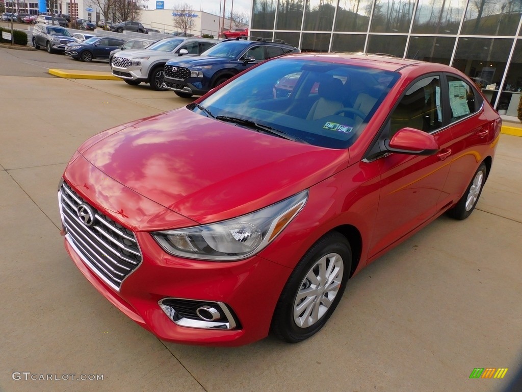 2022 Accent SEL - Pomegranate Red / Beige photo #7