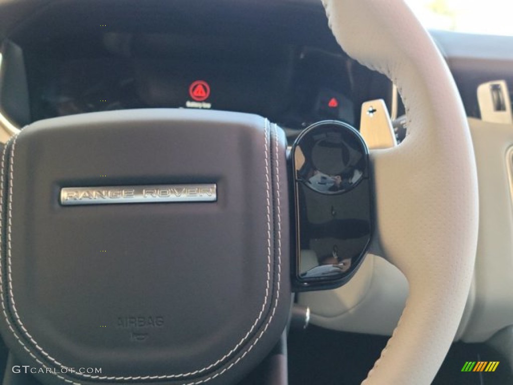 2022 Land Rover Range Rover Sport SVR Cirrus/Ebony Steering Wheel Photo #143454456