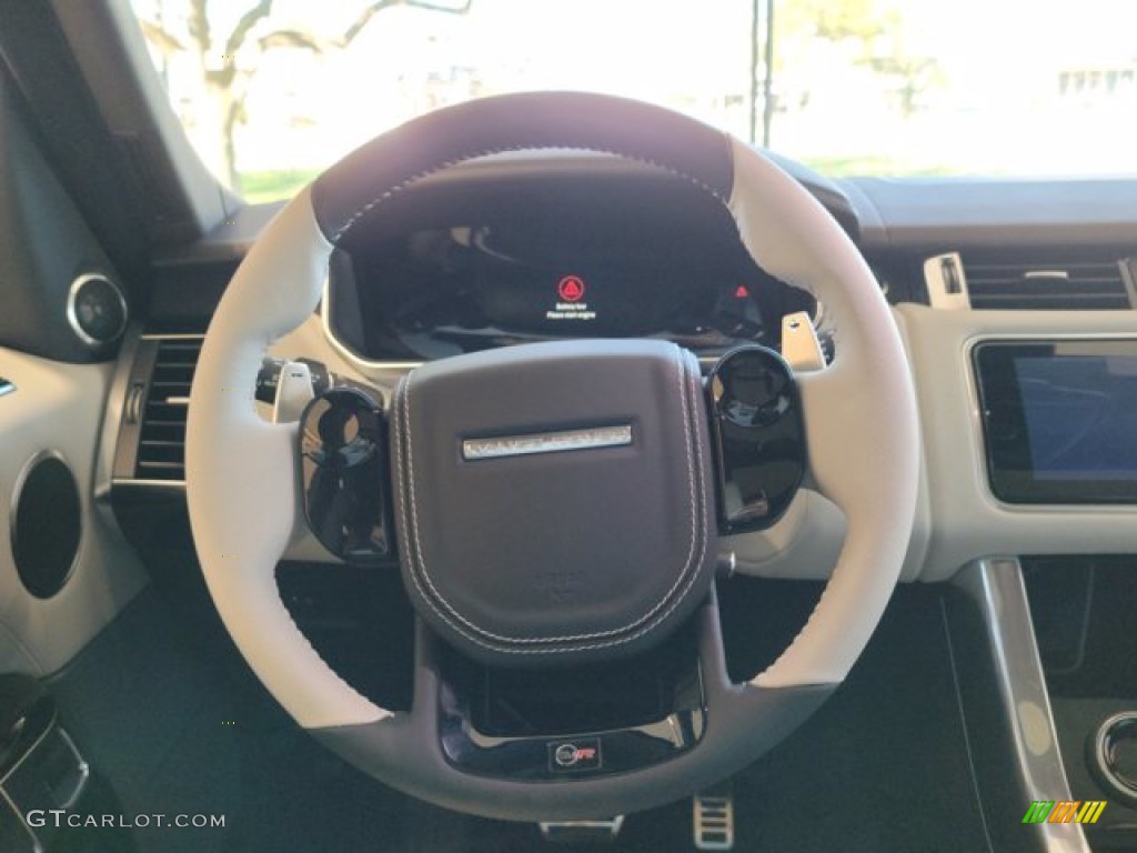 2022 Land Rover Range Rover Sport SVR Cirrus/Ebony Steering Wheel Photo #143455188