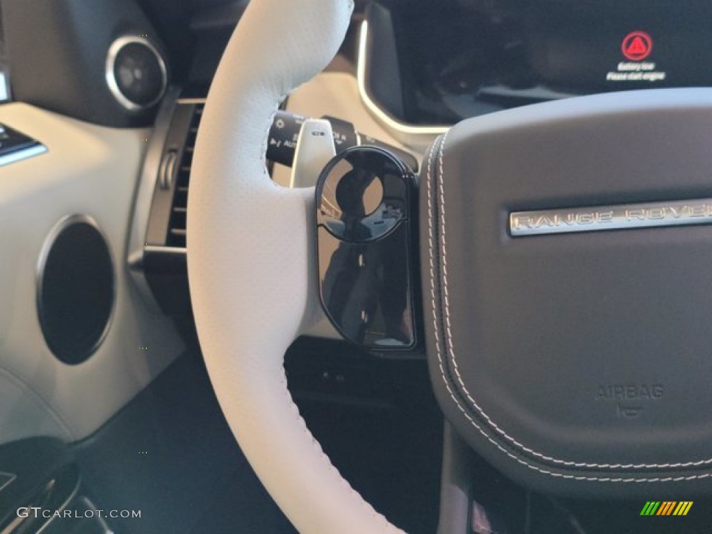 2022 Land Rover Range Rover Sport SVR Cirrus/Ebony Steering Wheel Photo #143455209