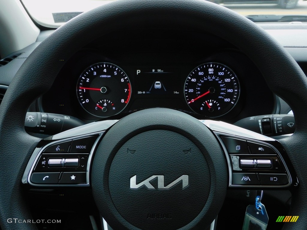 2022 Kia Forte LXS Black Steering Wheel Photo #143455844