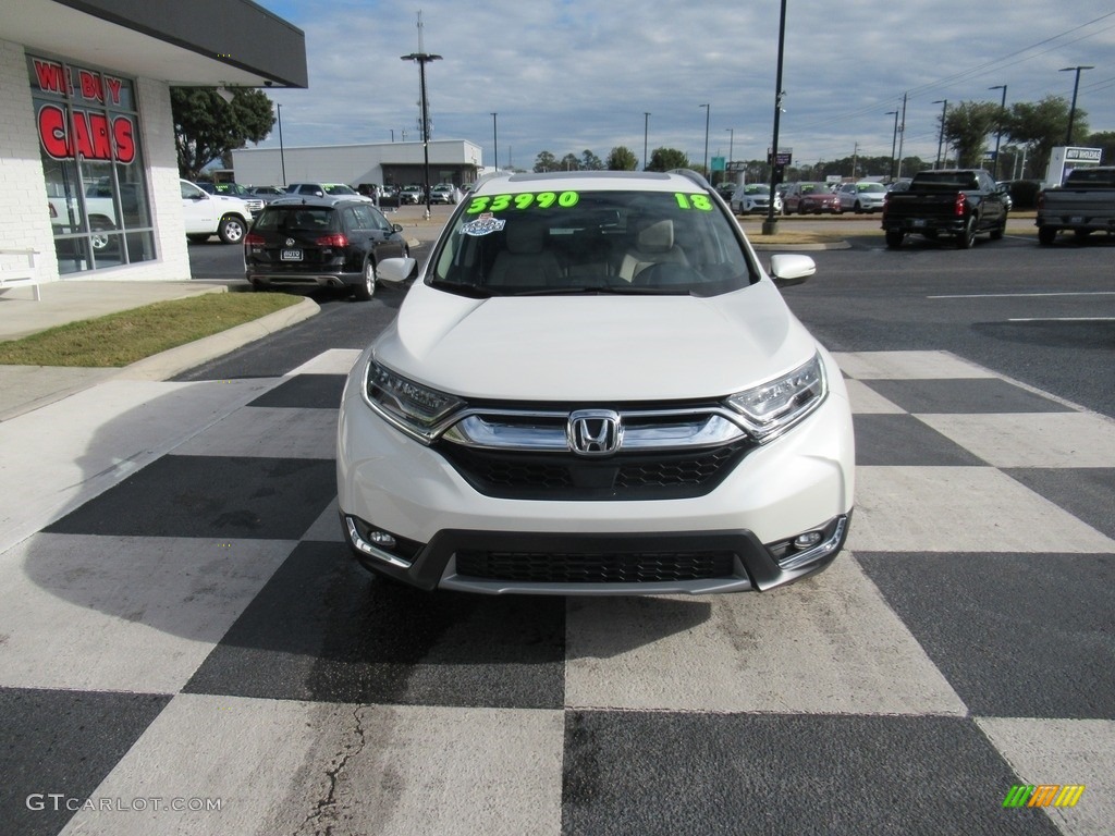 2018 CR-V Touring AWD - White Diamond Pearl / Ivory photo #2