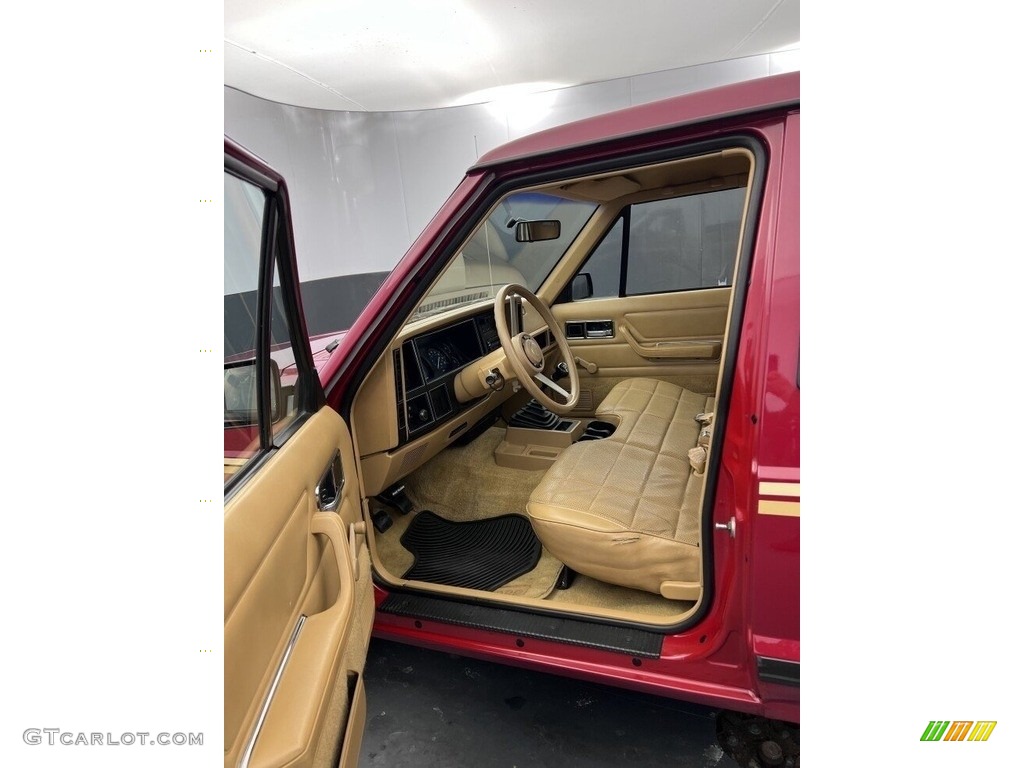 Tan Interior 1988 Jeep Comanche Pioneer 2WD Photo #143459283