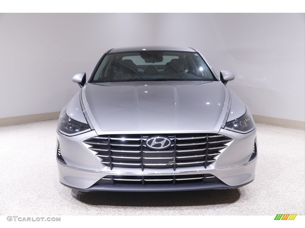 2021 Sonata SE - Shimmering Silver / Dark Gray photo #2