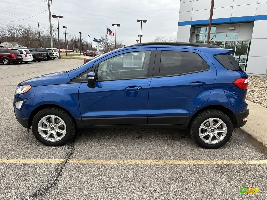 Lightning Blue Metallic 2021 Ford EcoSport SE 4WD Exterior Photo #143461822