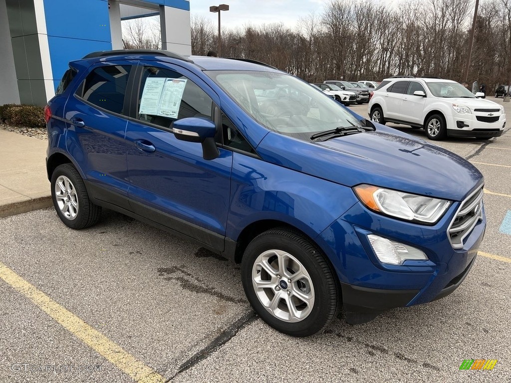 Lightning Blue Metallic 2021 Ford EcoSport SE 4WD Exterior Photo #143461870