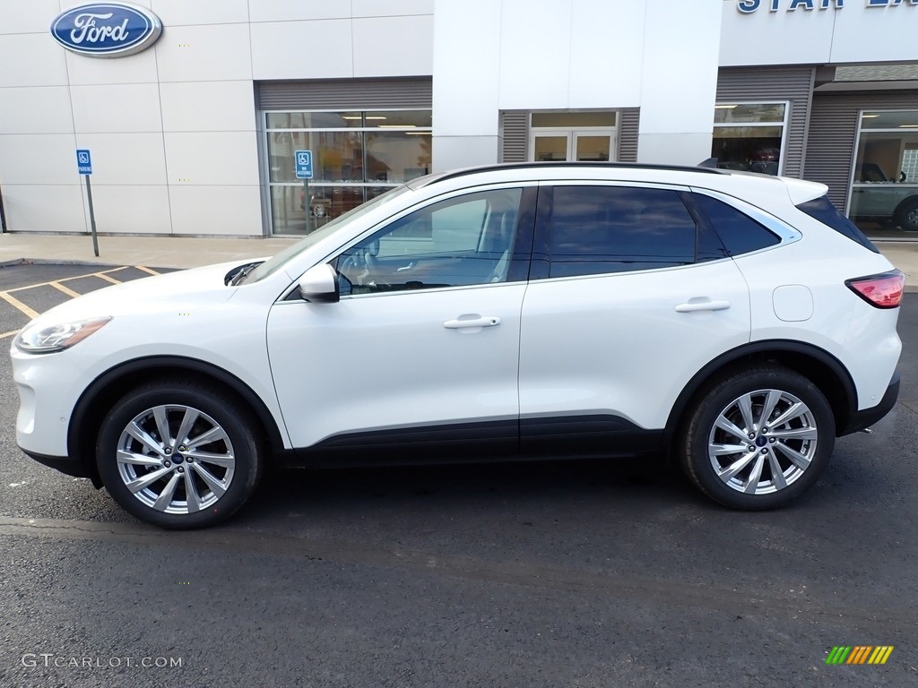 Star White Metallic 2022 Ford Escape Titanium 4WD Exterior Photo #143463176