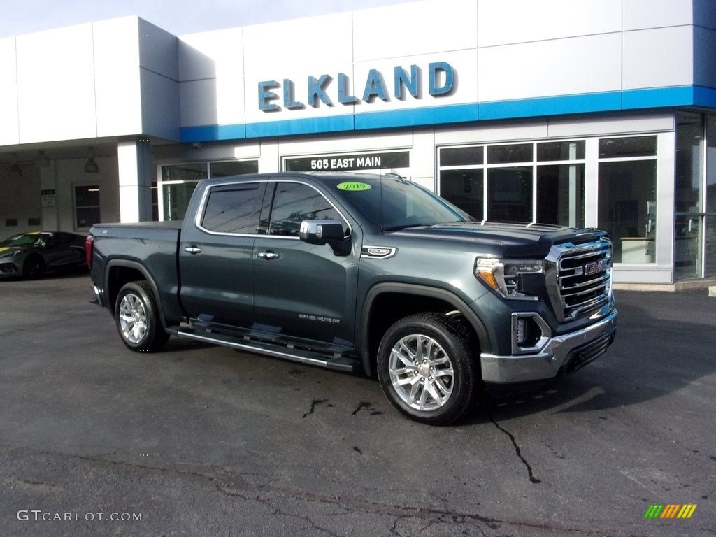 2019 Sierra 1500 SLT Crew Cab 4WD - Dark Sky Metallic / Jet Black photo #1