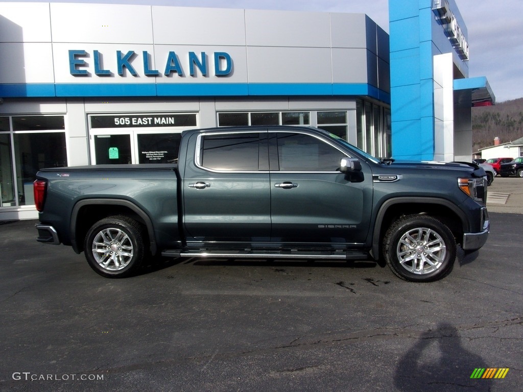 2019 Sierra 1500 SLT Crew Cab 4WD - Dark Sky Metallic / Jet Black photo #2