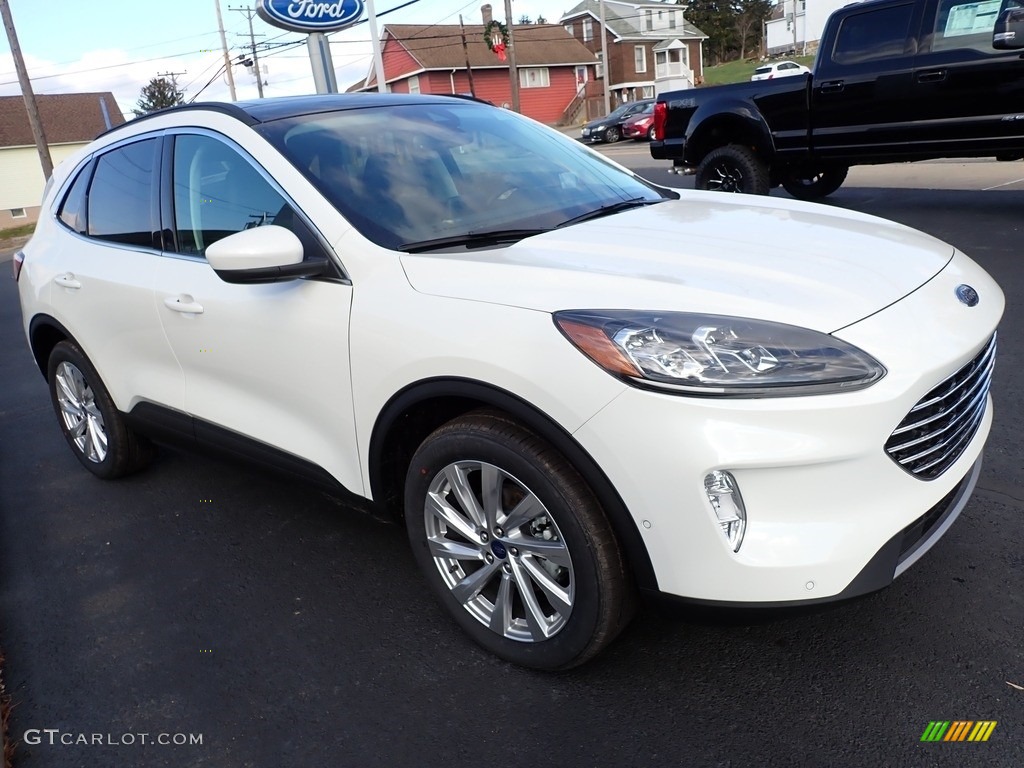 Star White Metallic 2022 Ford Escape Titanium 4WD Exterior Photo #143463338