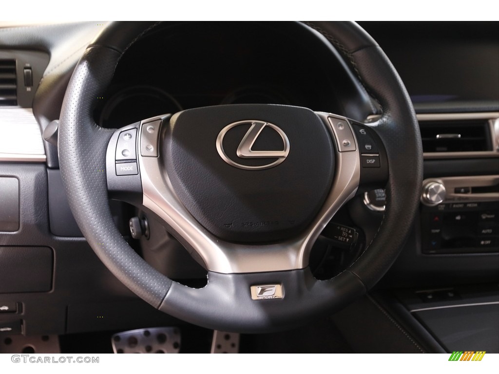 2015 Lexus GS 350 F Sport AWD Sedan Black Steering Wheel Photo #143464415
