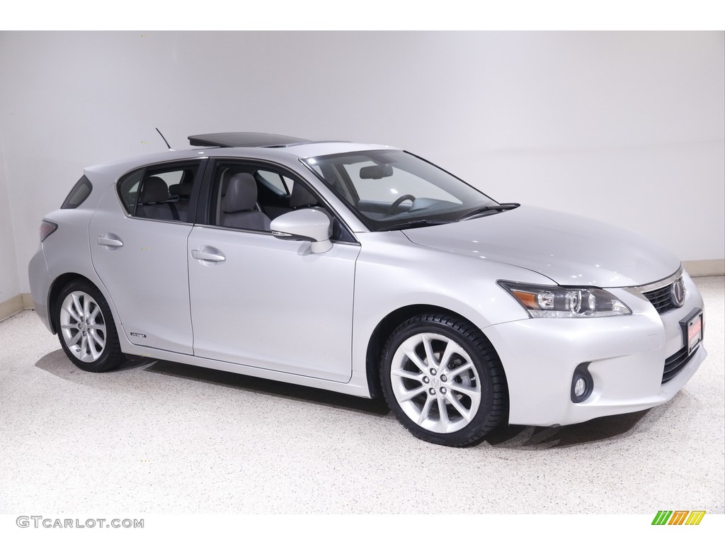 2012 CT 200h Hybrid Premium - Tungsten Silver Pearl / Water Gray photo #1