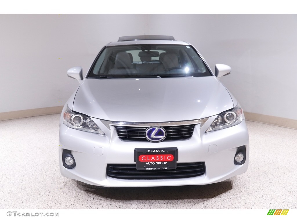 2012 CT 200h Hybrid Premium - Tungsten Silver Pearl / Water Gray photo #2