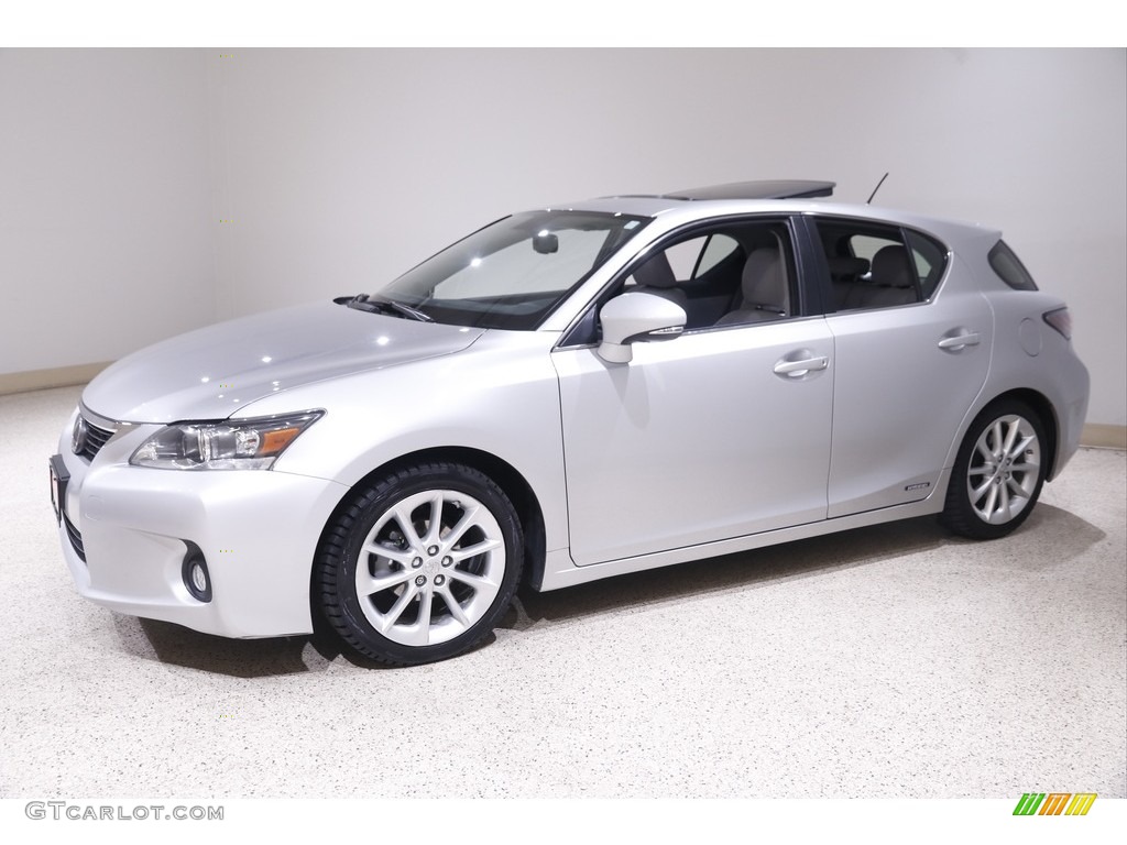 2012 CT 200h Hybrid Premium - Tungsten Silver Pearl / Water Gray photo #3