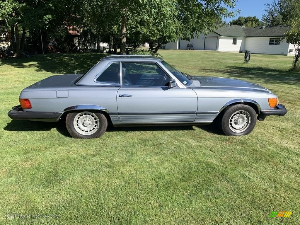 Silver Blue Metallic 1982 Mercedes-Benz SL Class 380 SL Roadster Exterior Photo #143465234