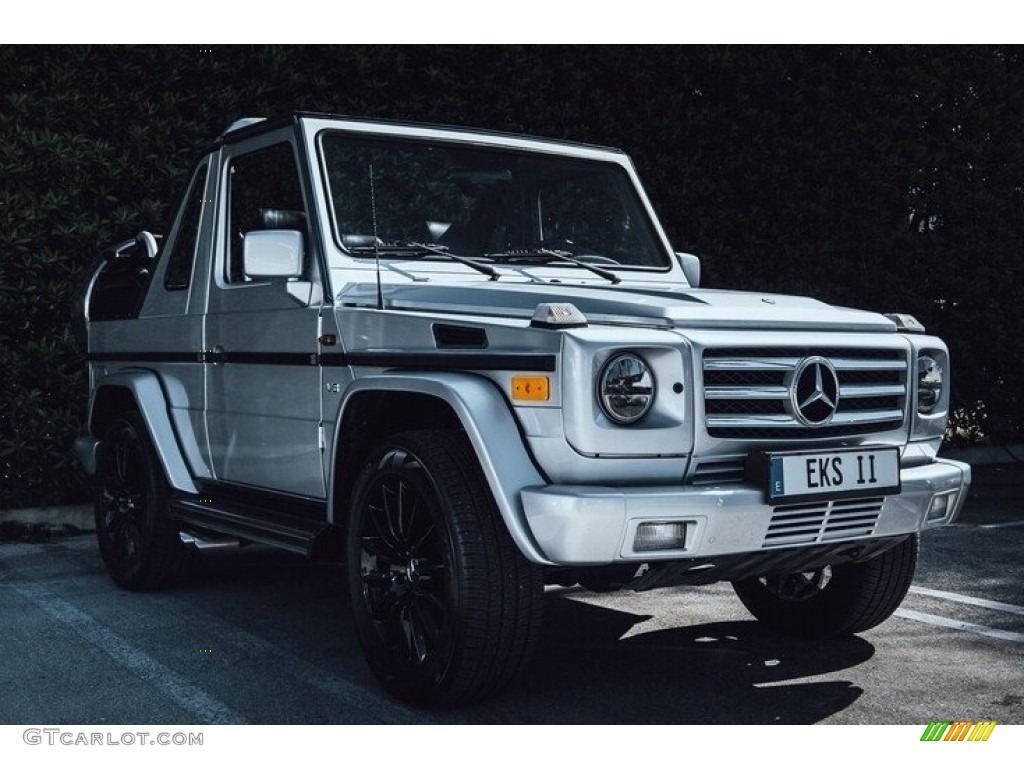 2000 G 500 Cabriolet - Brilliant Silver Metallic / Black photo #20