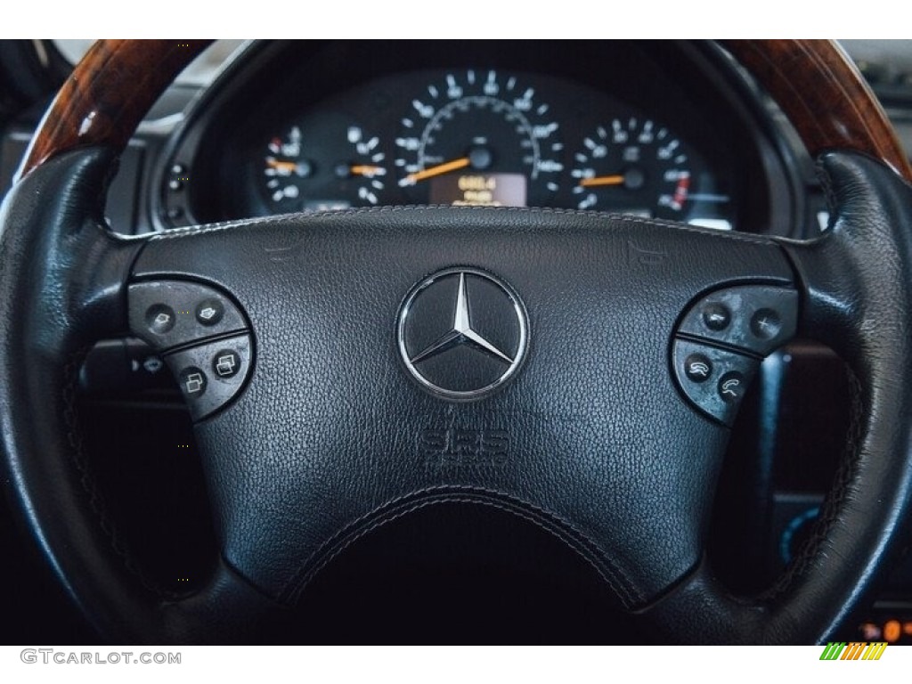 2000 G 500 Cabriolet - Brilliant Silver Metallic / Black photo #21