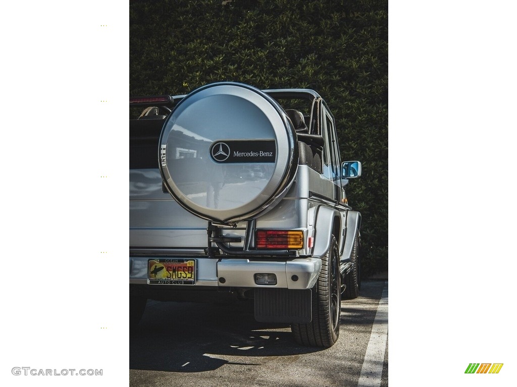 2000 G 500 Cabriolet - Brilliant Silver Metallic / Black photo #30