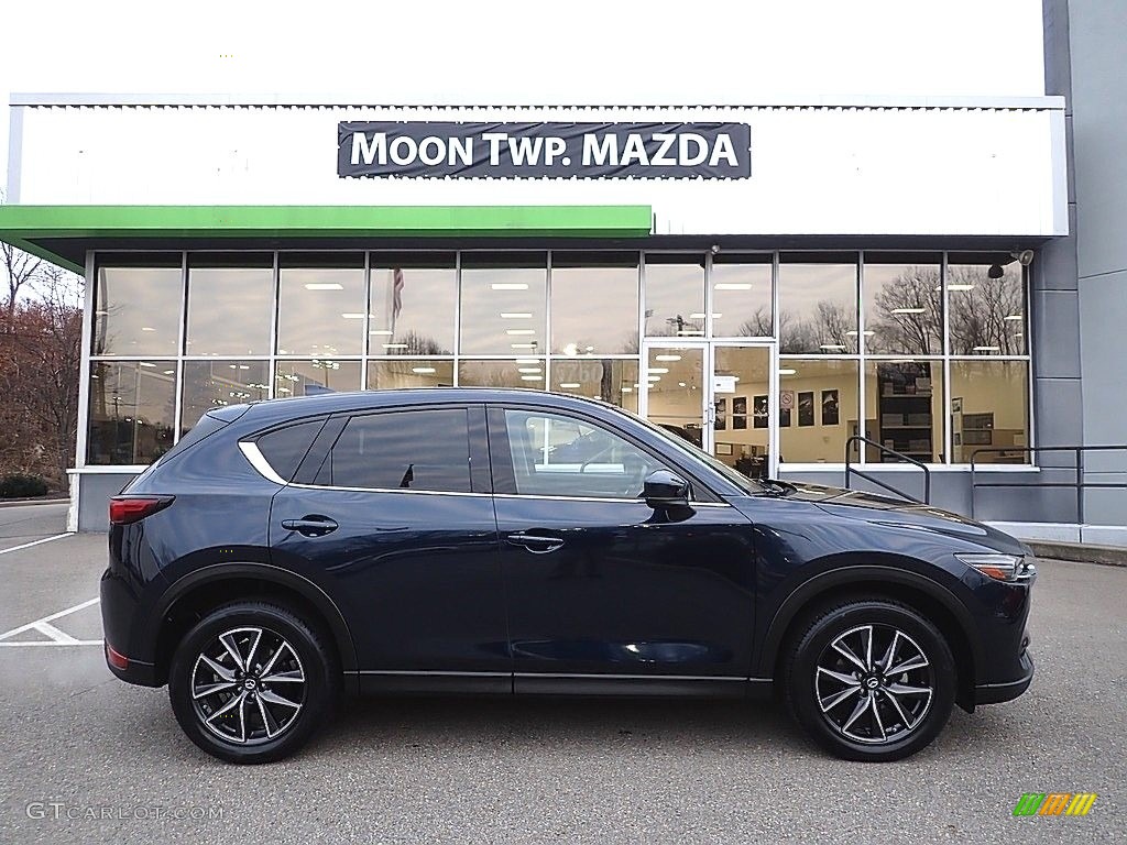2018 CX-5 Grand Touring AWD - Eternal Blue Metallic / Parchment photo #1