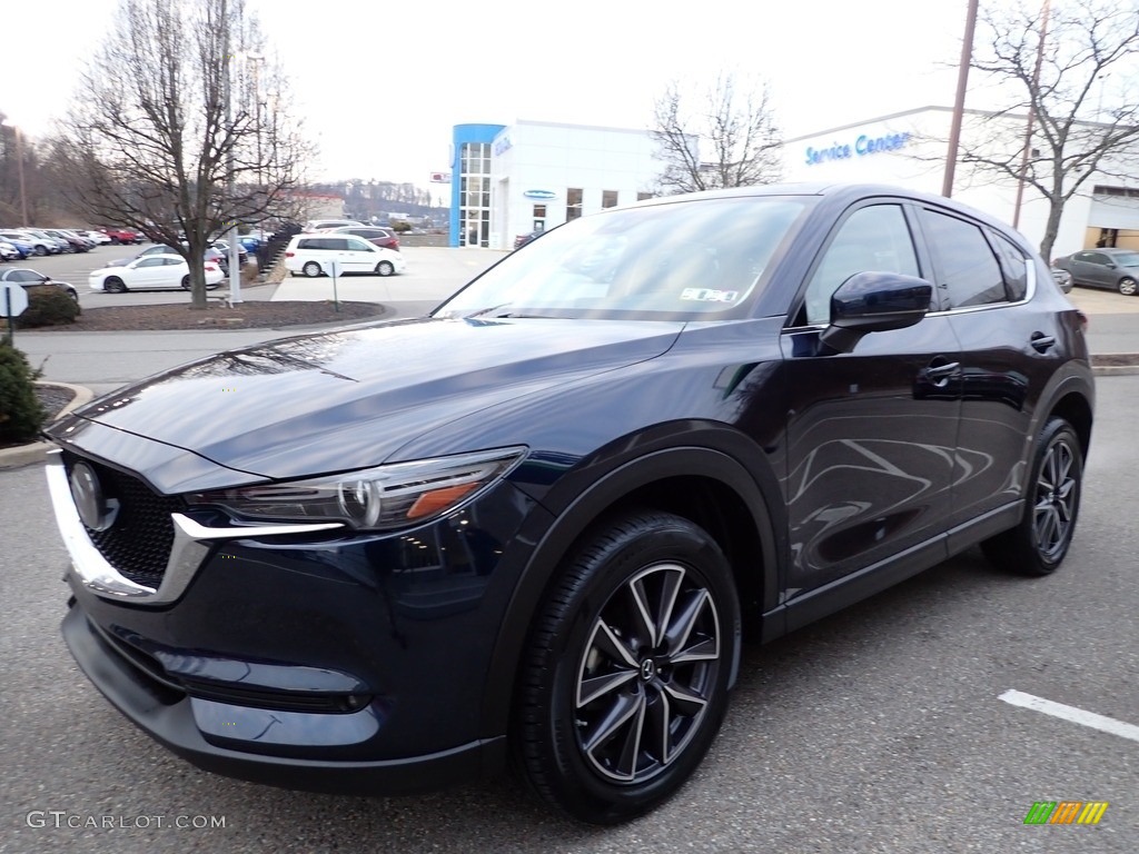 2018 CX-5 Grand Touring AWD - Eternal Blue Metallic / Parchment photo #7