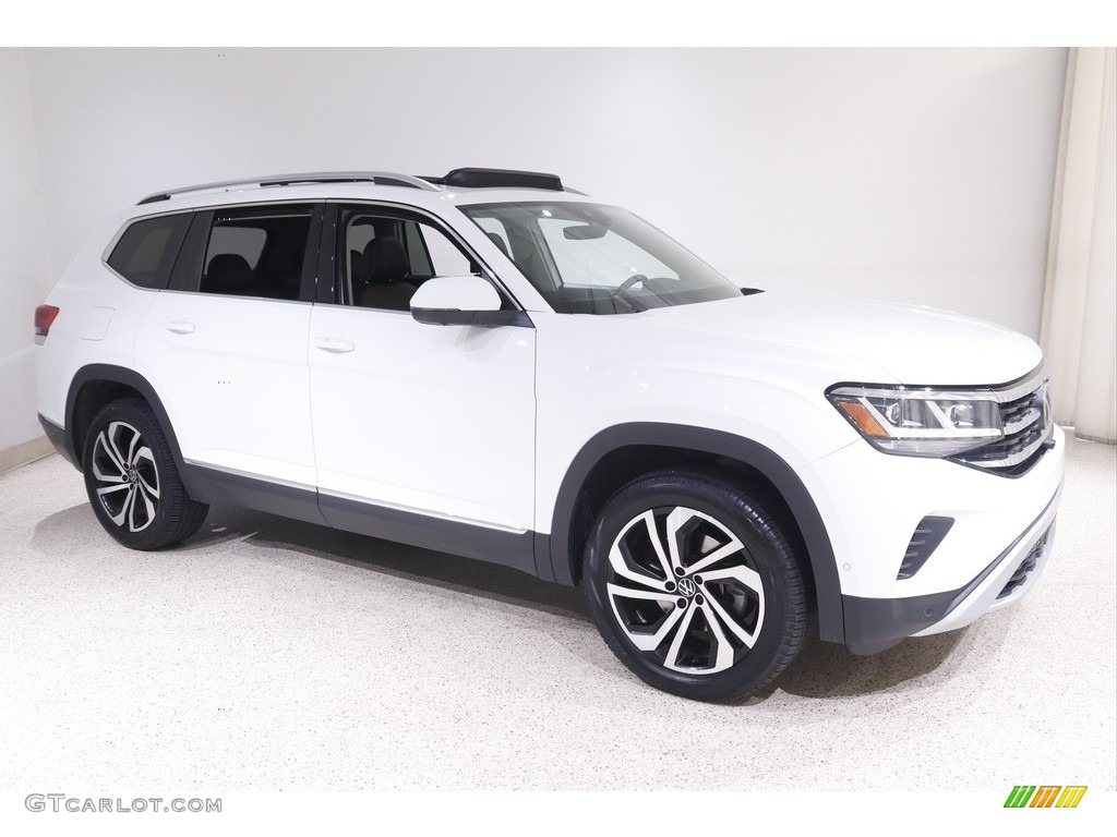 Pure White 2021 Volkswagen Atlas SEL Premium 4Motion Exterior Photo #143466575