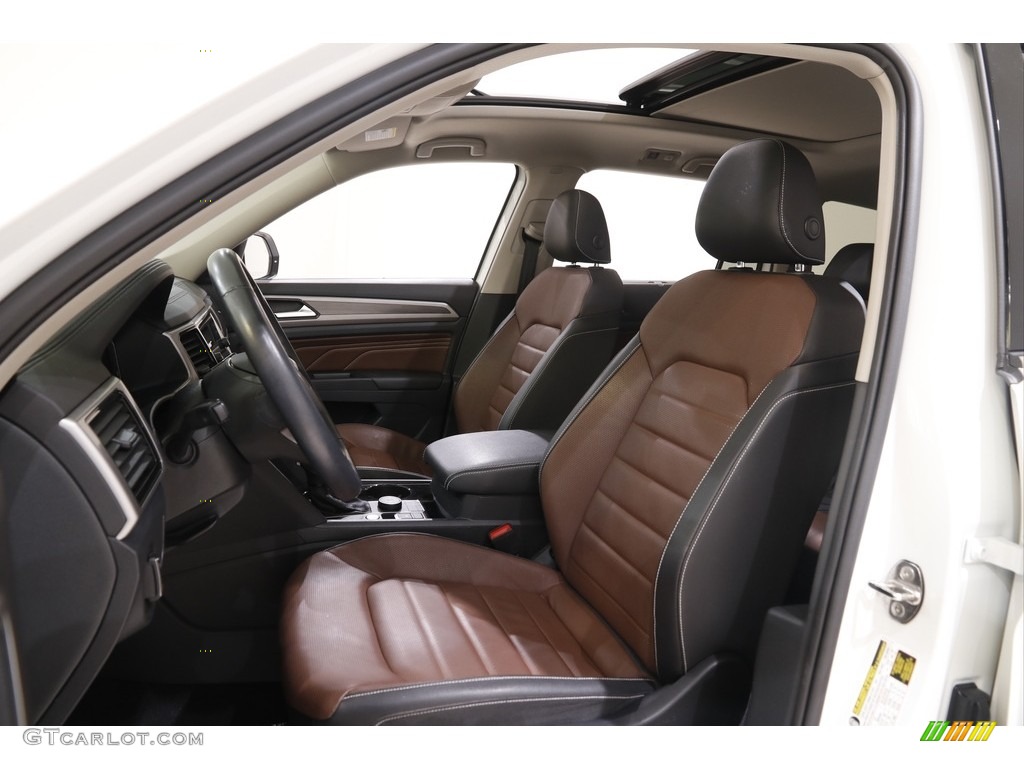 Mauro Brown/Titan Black Interior 2021 Volkswagen Atlas SEL Premium 4Motion Photo #143466646