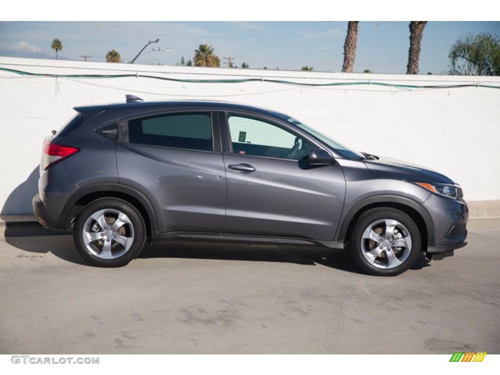 2019 HR-V LX - Modern Steel Metallic / Black photo #14