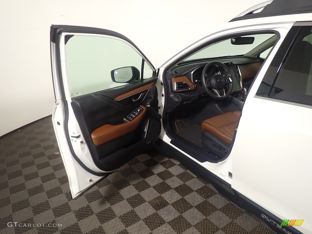 2021 Outback 2.5i Touring - Crystal White Pearl / Java Brown photo #23