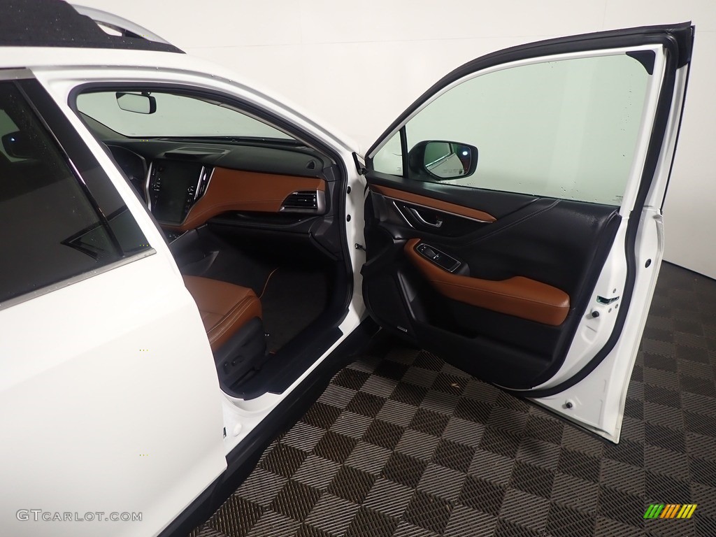 2021 Outback 2.5i Touring - Crystal White Pearl / Java Brown photo #41
