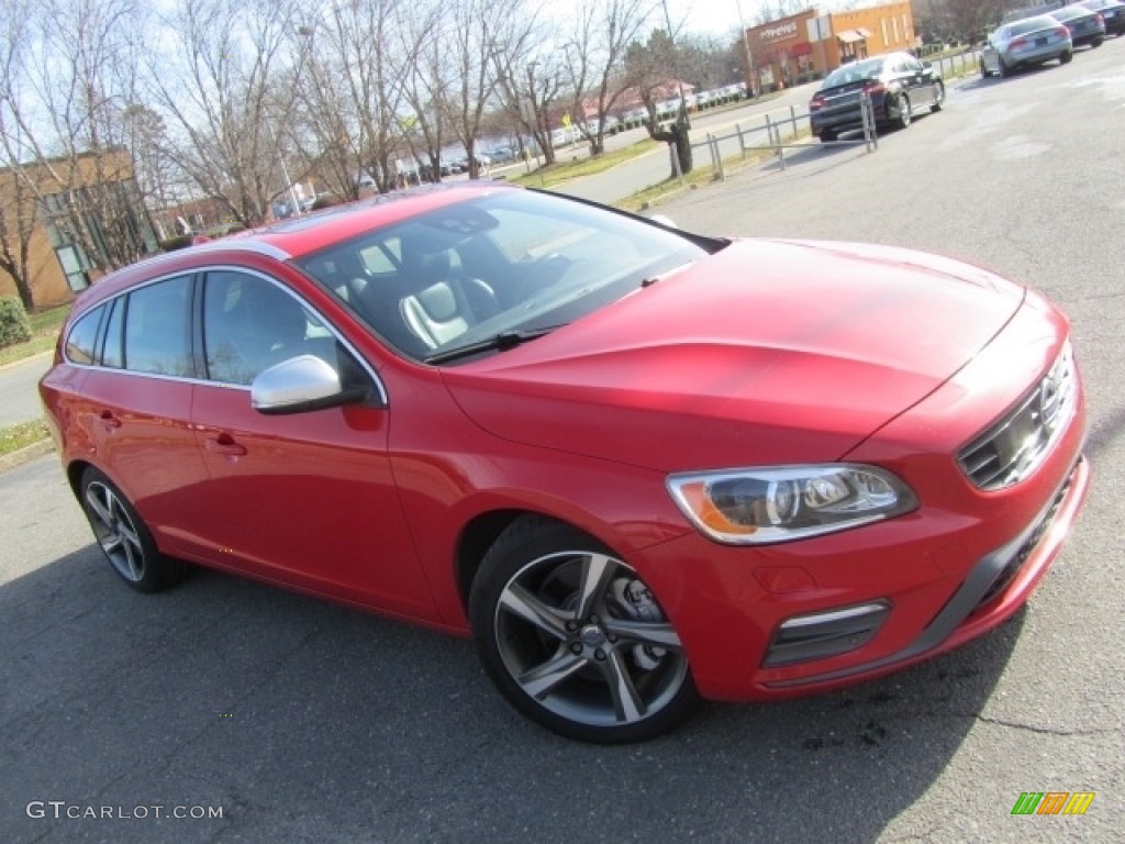 Passion Red 2015 Volvo V60 T6 AWD R-Design Exterior Photo #143470424