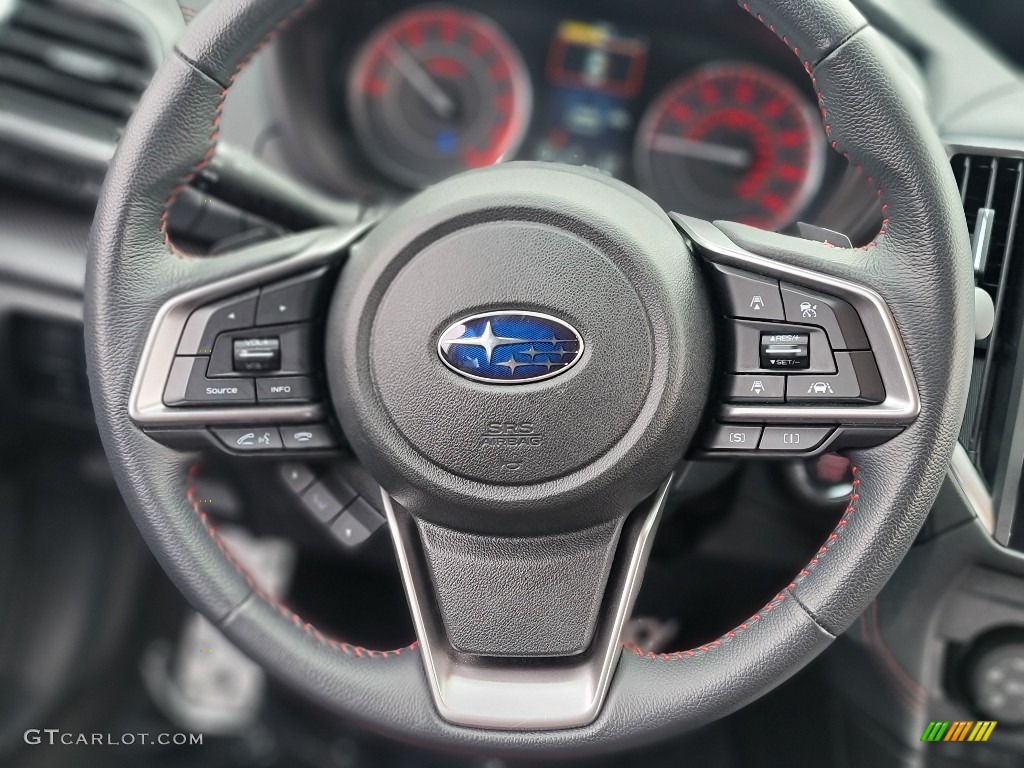 2020 Subaru Impreza Sport 5-Door Black Steering Wheel Photo #143470526