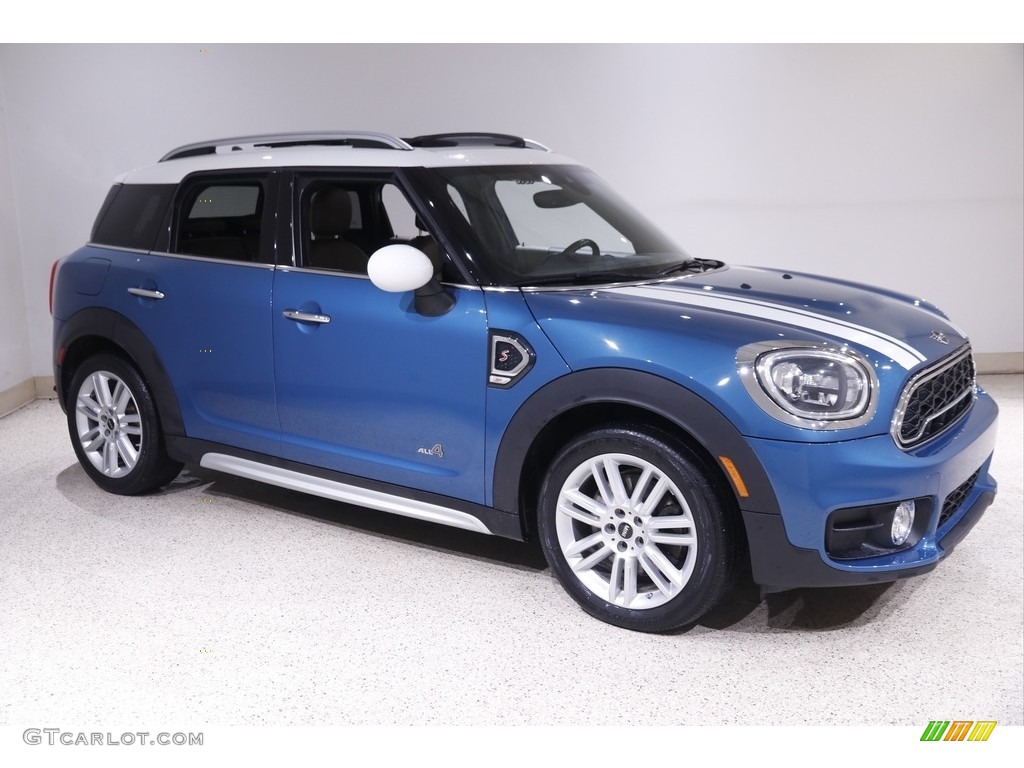 2019 Countryman Cooper S All4 - Island Blue / Chesterfield British Oak photo #1