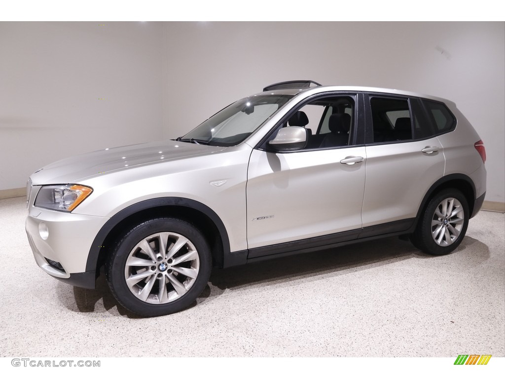 2013 X3 xDrive 28i - Mineral Silver Metallic / Black photo #3